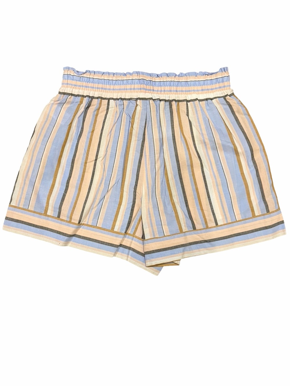 Caroline Constas Striped Cotton Tank Top & Shorts Set Blue Cream S NWT - Picture 6 of 9